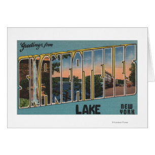Skaneateles Lake, New York - Large Letter Scenes