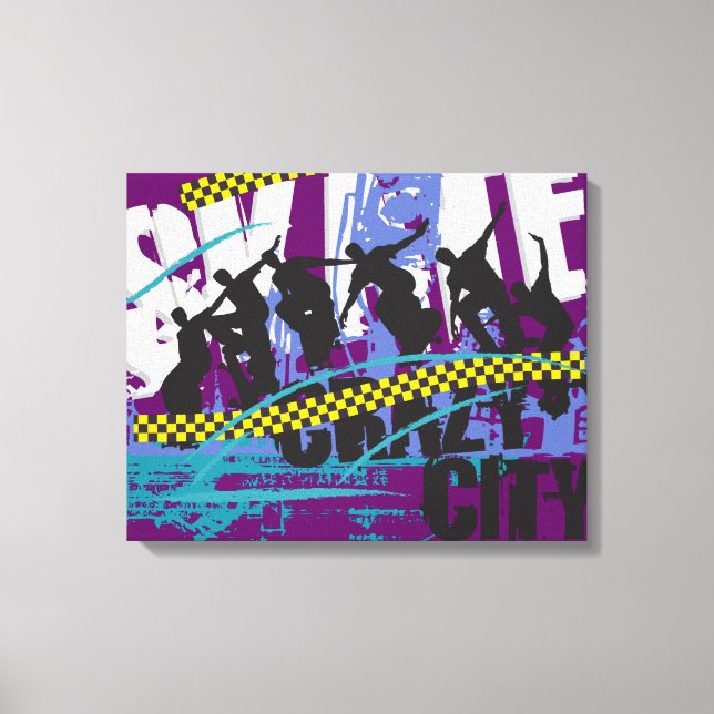 Skate City Canvas Print (Front)