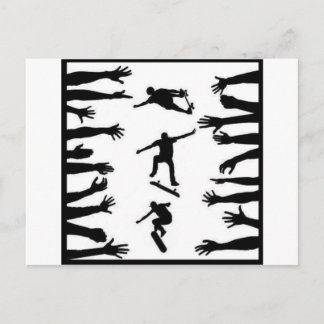 Skate Crowd Postcard