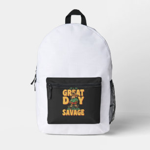 Skate Dog Great Day Savage Printed Backpack
