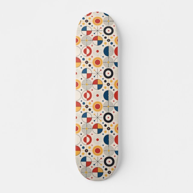 Skate geometric design skateboard (Front)