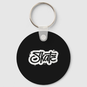 Skate Graffiti Distressed Skateboarding Skater Shi Key Ring