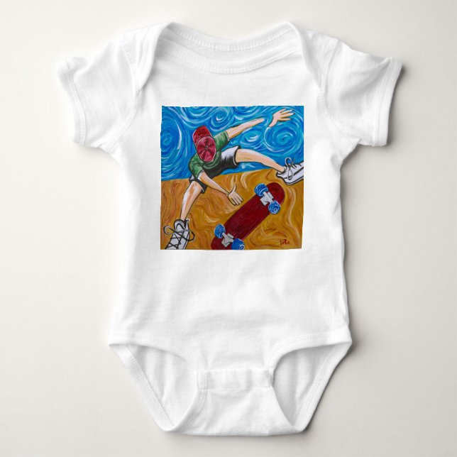 Skate Halfpipe Baby Bodysuit (Front)