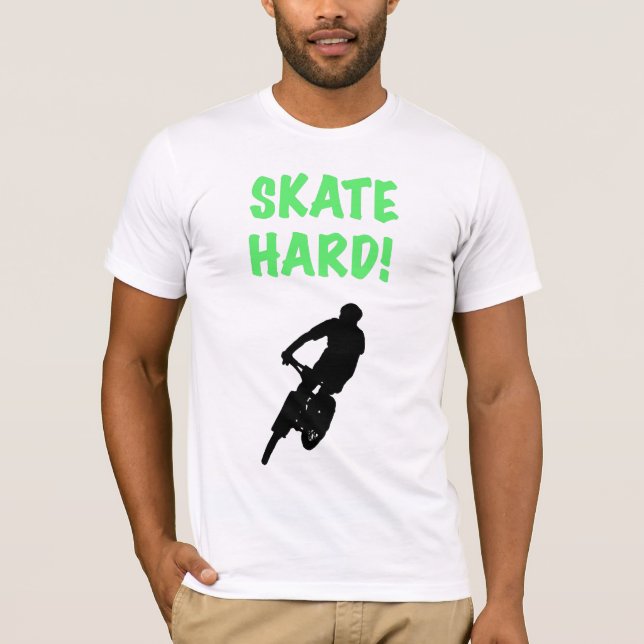 Skate Hard apparel in MK colour scheme T-Shirt (Front)