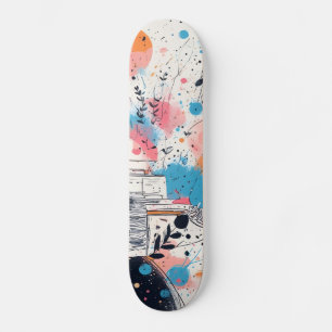 Skate into the Future: Neon Pink Edition Skateboard