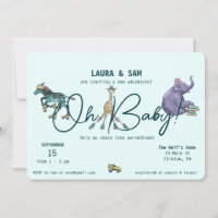 Skate Invitations for baby shower