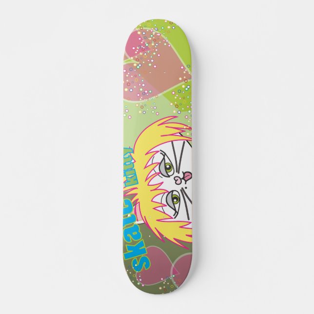 Skate Kitty love Skateboard (Front)