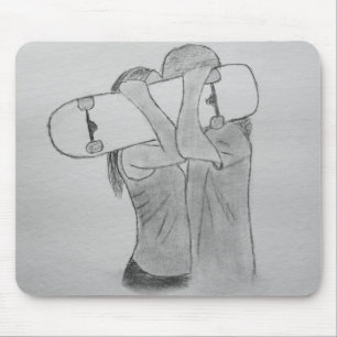 Skate Love Mouse Pad