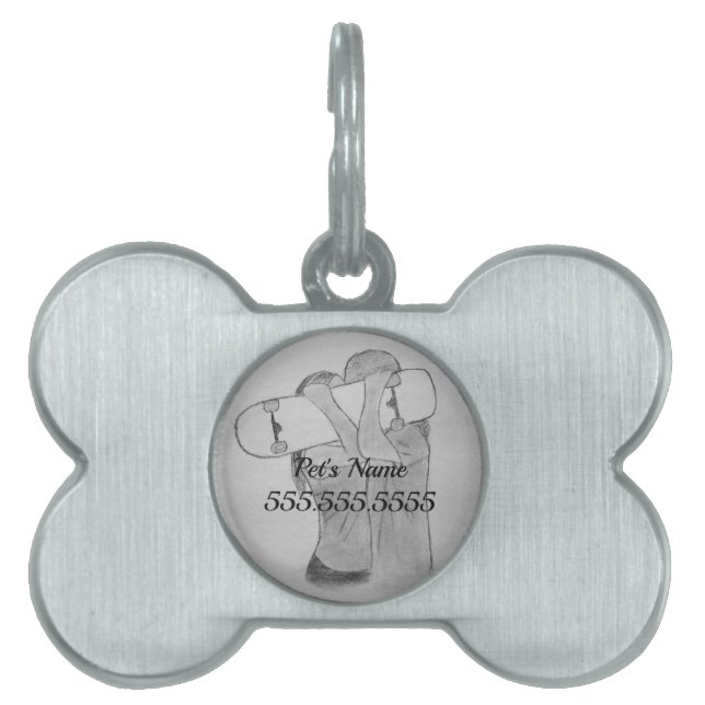 Skate Love Pet ID Tag (Front)