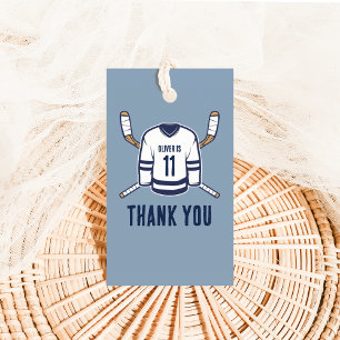 Skate on Over Ice Hockey Thank You Tag
