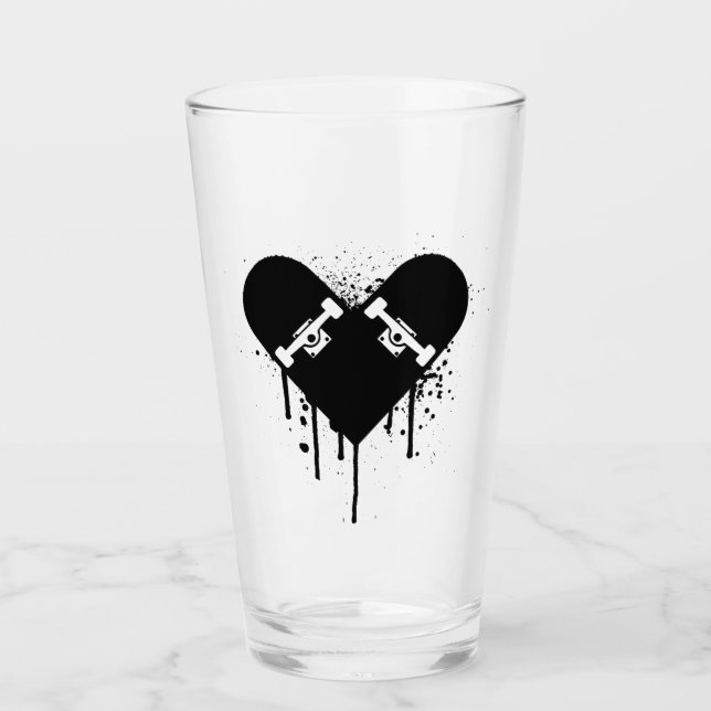 Skate or Die Glass (Front)