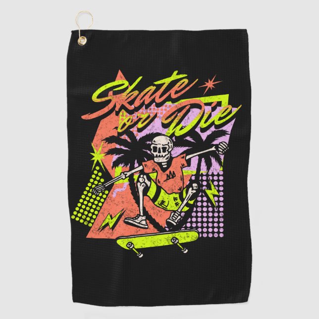 Skate or Die Golf Towel (Front)