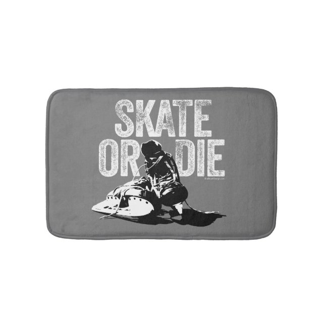 Skate Or Die (Hockey) Bath Mat (Front)