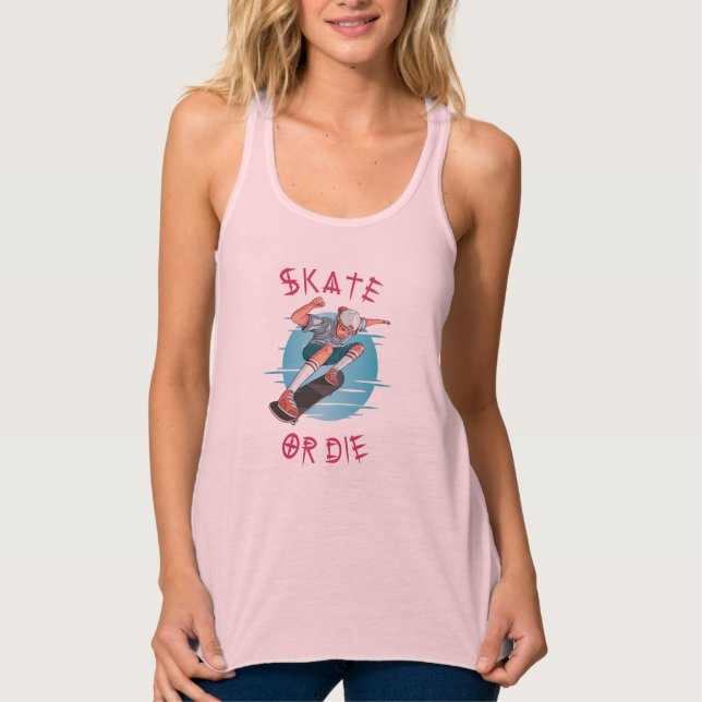 Skate or die Skateboarder Boy Singlet (Front)