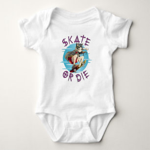 Skate or die Skateboarder Girl Baby Bodysuit