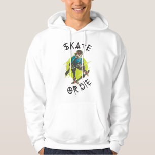 Skate or die Skeleton Skateboarder Hoodie
