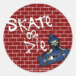 Skate or Die Stickers