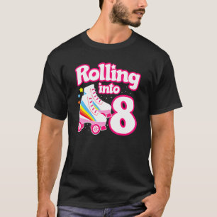 Skate P Y 8th Birthday Roller Skating Birthday P Y T-Shirt