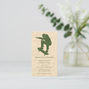 Skate Park, Skateboarding Themed, Skateboard Business Card
