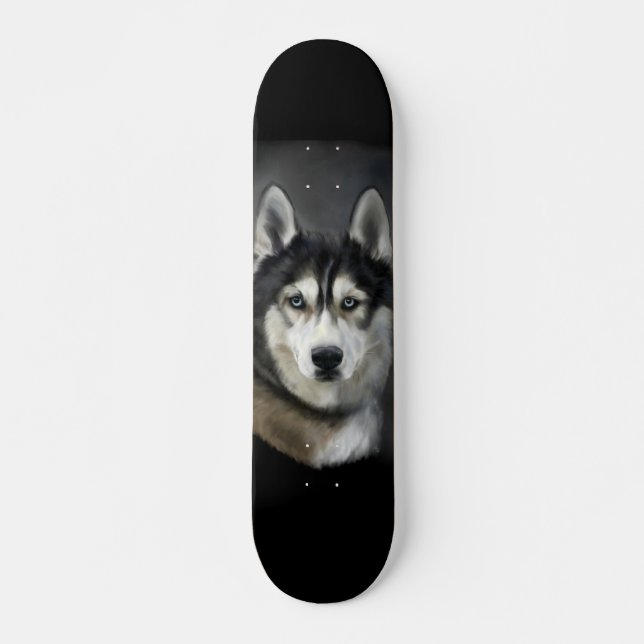 Skate Robusto Dog Siberian Husky Table Skateboard (Front)