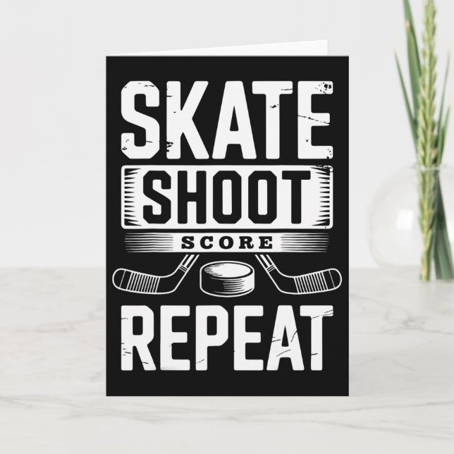 Skate Shoot Score Repeat _3  Card (Front)