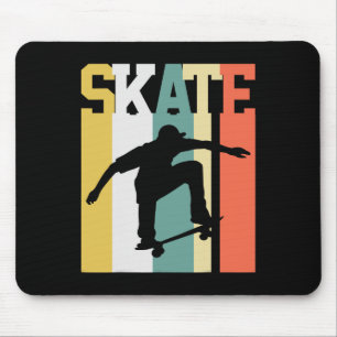 Skate Skateboard Skateboarder Skateboarding Retro Mouse Pad