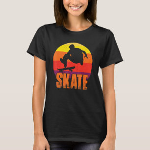 Skate Skateboarding Retro Sport Skateboarder Vint T-Shirt