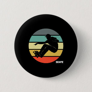 Skate Skateboarding Retro Vintage Skateboarder Ska 6 Cm Round Badge