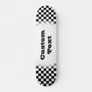 Skate-skateboards Chequered Pattern-black and whit Skateboard