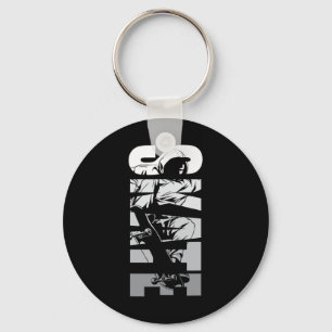 Skate Skater Skateboard Retro 90s Key Ring