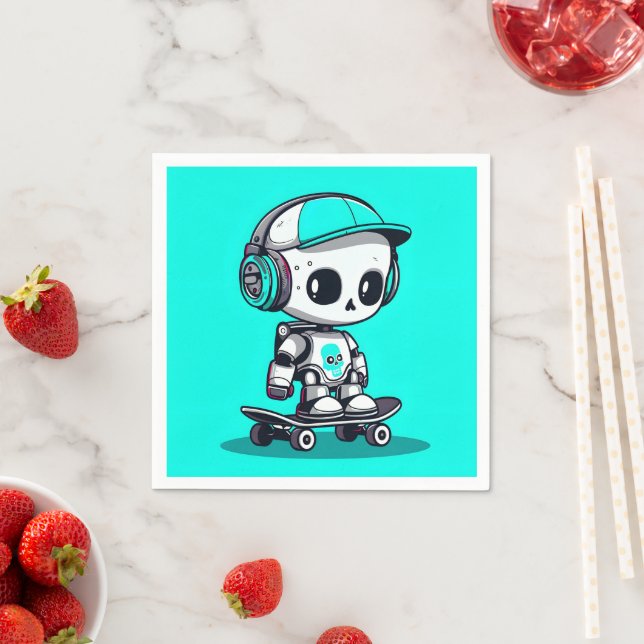 Skate SkullBot Napkin (Insitu)