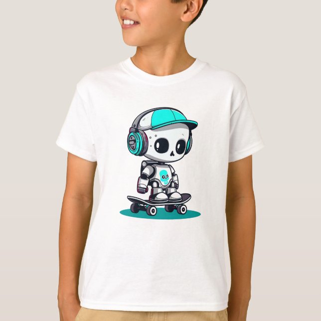 Skate SkullBot T-Shirt (Front)