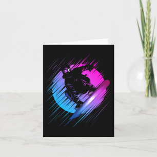 Skate Snow Snowboarding Jump Degraded Card