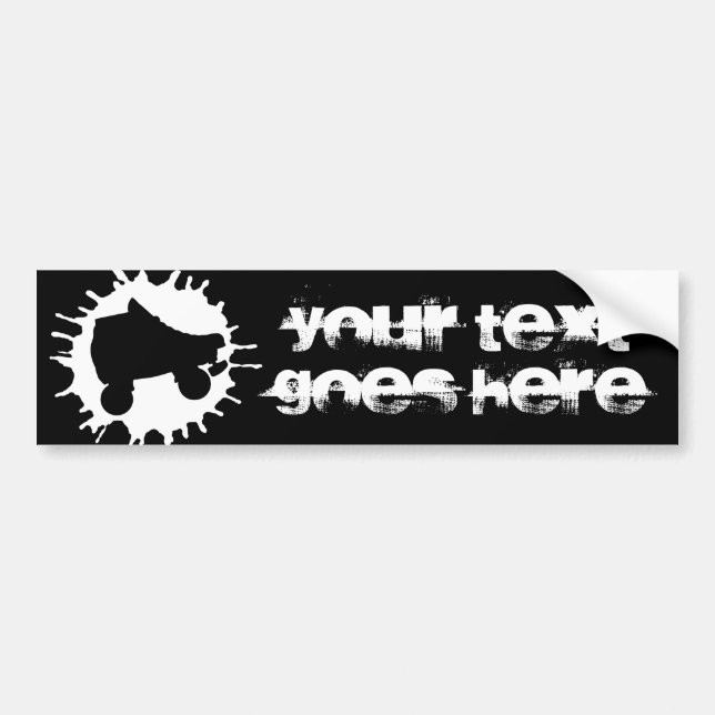 skate splatz bumper sticker (Front)