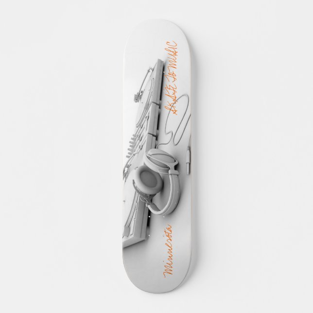 SKATE TO MUSIC SKATEBOARD (Front)