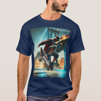 Skate Tricks Under the Brooklyn Bridge NYC Street T-Shirt