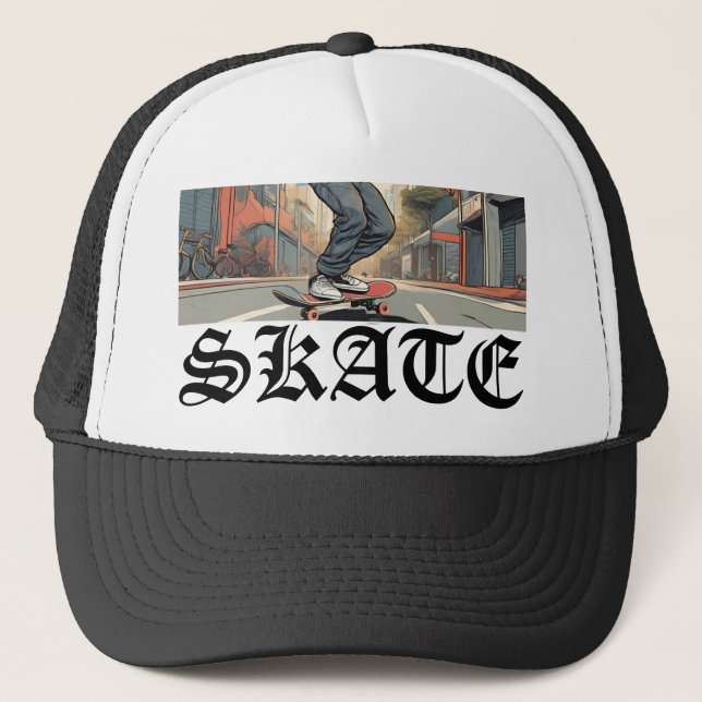 Skate Trucker Hat (Front)