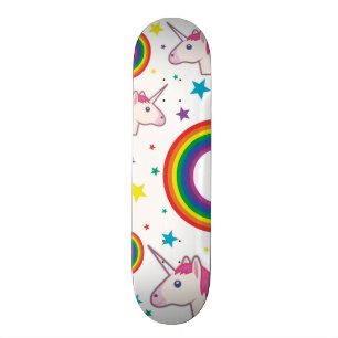 Skate Unicórnio Emoji Skateboard