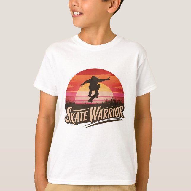 Skate warrior - retro sunset vintage T-Shirt (Front)