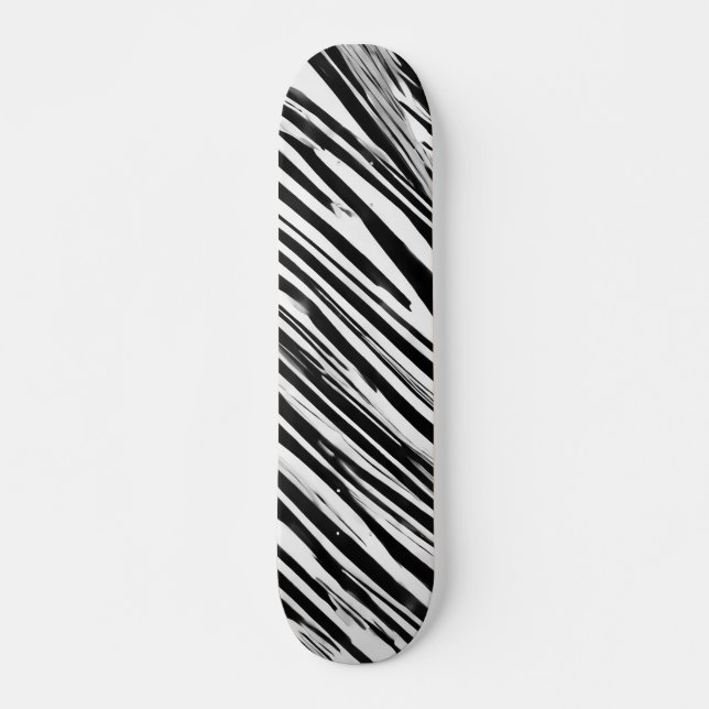 Skate White Stripes Table Skateboard (Front)