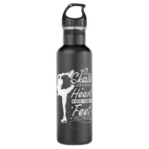 Skate With You Heart, ice skating 710 Ml Water Bottle