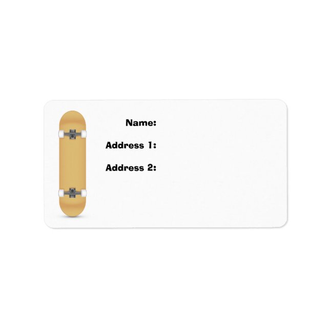 Skateboard 1 label (Front)