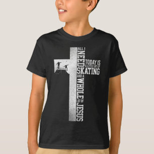 Skateboard A Whole Lot Of Jesus Cross Faith Vintag T-Shirt