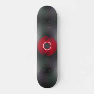 Skateboard, Abstract Black and Red Skateboard