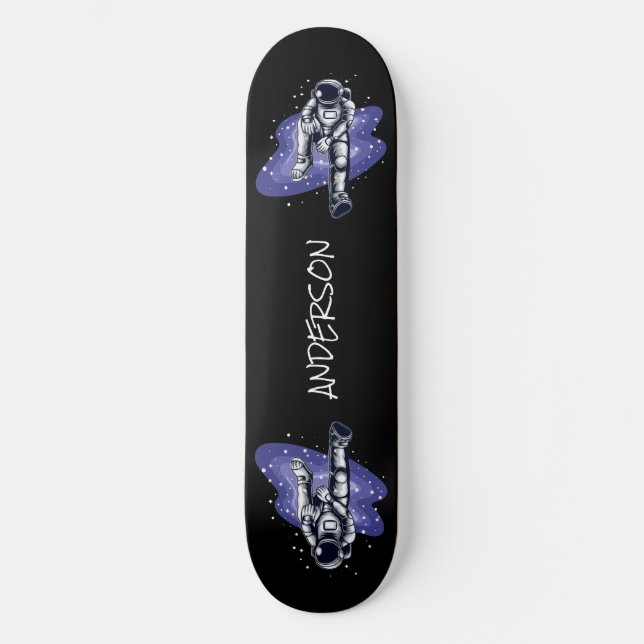 skateboard Astronaut Enjoying in Space (Front)