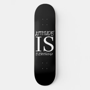 Skateboard Black White POSTIVE WORDS