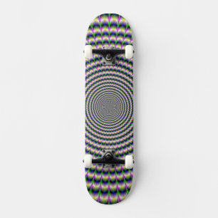 Skateboard Brain-Buster in Blue Green and Pink