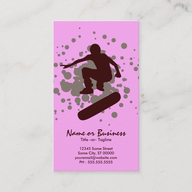 skateboard bubbles business card (Front)