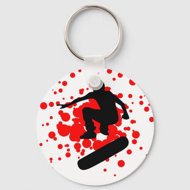 skateboard. bubbles. key ring (Front)