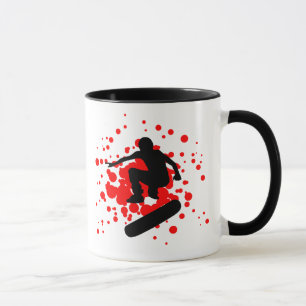 skateboard. bubbles. mug